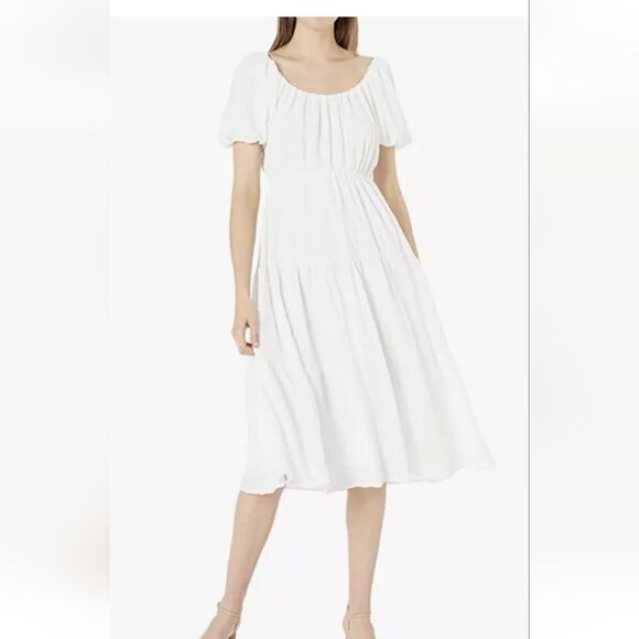 ASTR the label White snickered maxi dress  Size‎ Medium - Picture 1 of 14